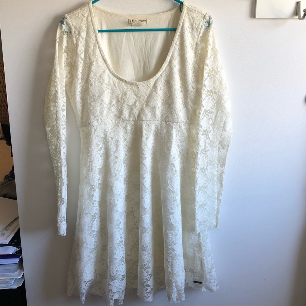 Billabong Cream Lace Dress